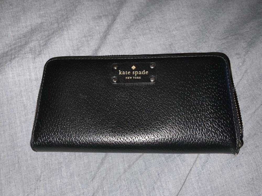 KATE SPADE Neda Zip Around Wellesley Wallet Black